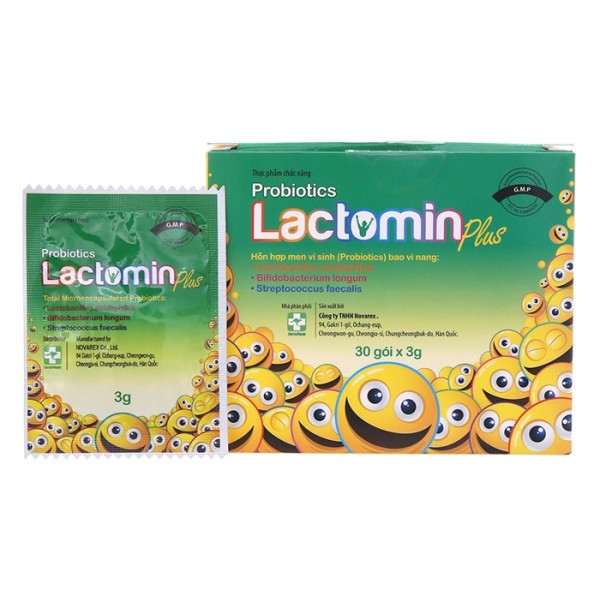 Cốm bổ sung lợi khuẩn & hỗ trợ phòng ngừa rối loạn tiêu hóa Lactomin Plus (30 gói/hộp)