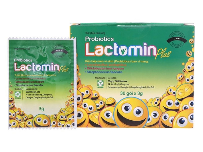 Cốm bổ sung lợi khuẩn & hỗ trợ phòng ngừa rối loạn tiêu hóa Lactomin Plus (30 gói/hộp)