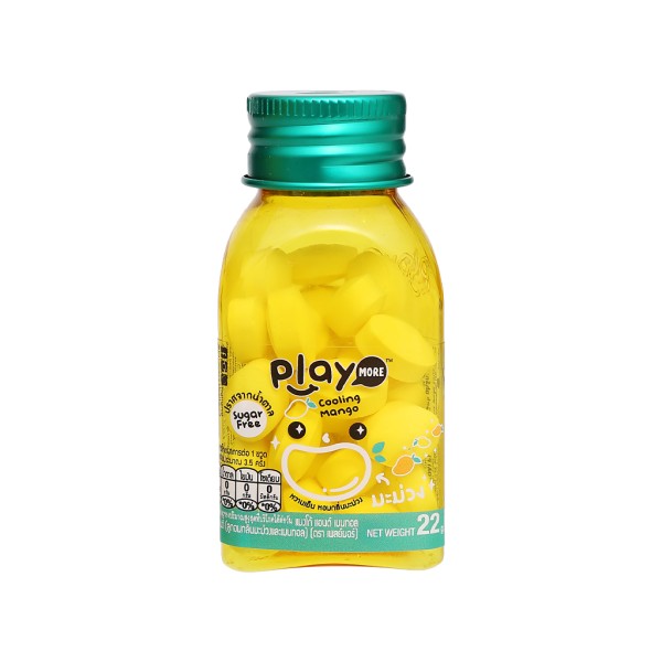 Kẹo the vị xoài Play More (22g/lọ)