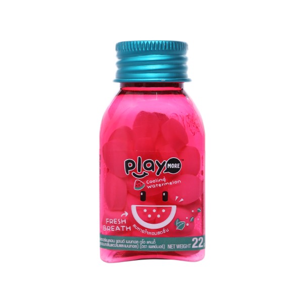 Kẹo the vị dưa hấu Play More (22g/lọ)