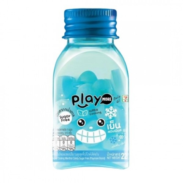 Kẹo the vị siêu mát lạnh Play More (22g/lọ)