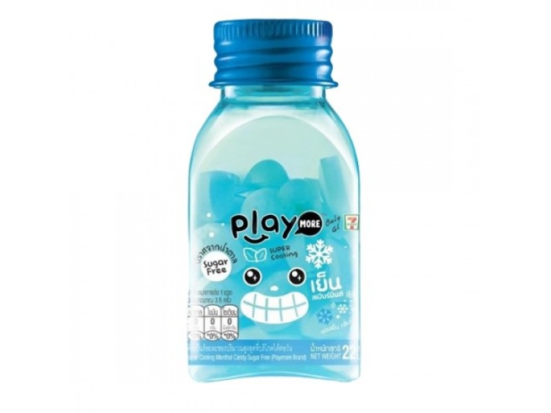 Kẹo the vị siêu mát lạnh Play More (22g/lọ)