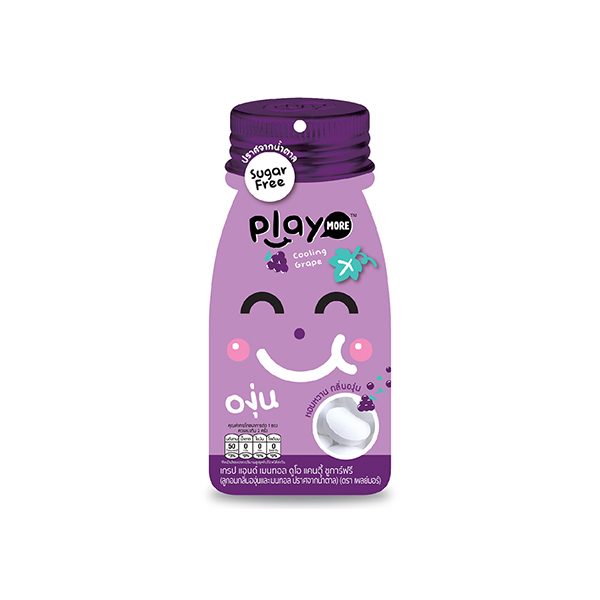 Kẹo the vị nho Play More (Gói 12g)
