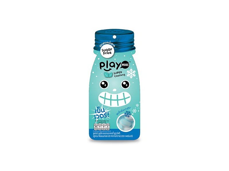 Kẹo the vị siêu mát lạnh Play More (Gói 12g)