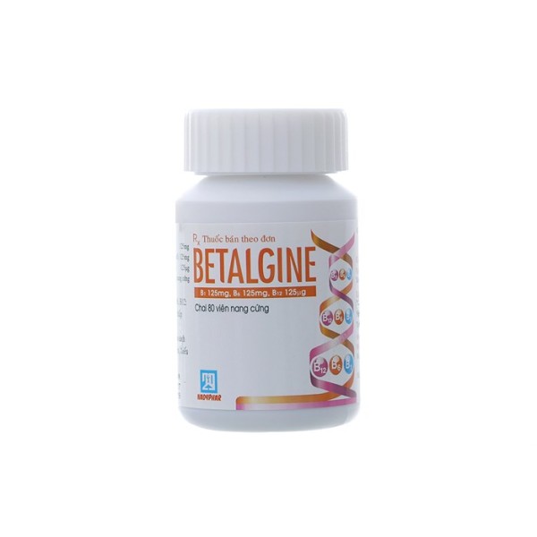 Thuốc bổ sung vitamin B1, B6, B12 Betalgine (80 viên/chai)