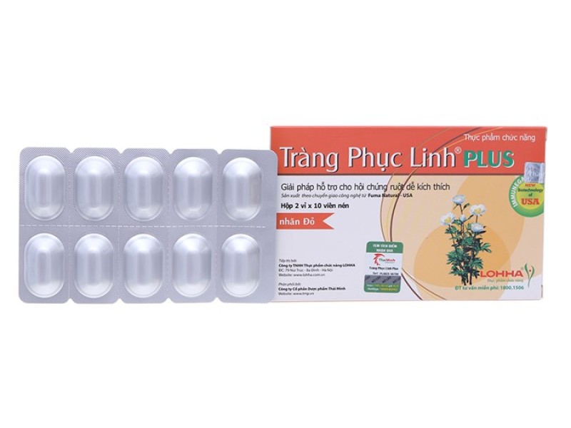 Viên uống hỗ trợ hội điều trị hội chứng ruột kích thích, tăng cường sức đề kháng Tràng Phục Linh Plus (2 vỉ x 10 viên/hộp)