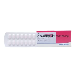 Co Aprovel 150mg/12.5mg (2 vỉ x 14 viên/hộp)
