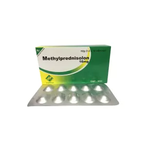 Methylprednisolon 16mg Vidipha (3 vỉ x 10 viên/hộp)