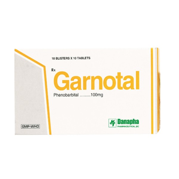 Thuốc trị động kinh Garnotal (10 vỉ x 10 viên/hộp)