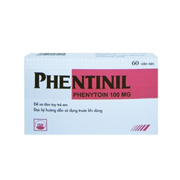 Thuốc trị động kinh Phentinil 100mg (6 vỉ x 10 viên/hộp)
