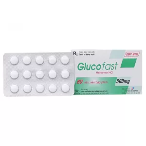 Glucofast 500mg (4 vỉ x 15 viên/hộp)