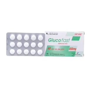 Glucofast 850mg (4 vỉ x 15 viên/hộp)