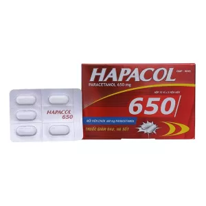 Hapacol 650mg (10 vỉ x 5 viên/hộp)