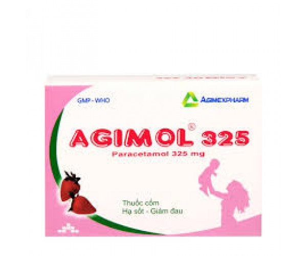 Thuốc giảm đau, hạ sốt Agimol 325 (30 gói/hộp)