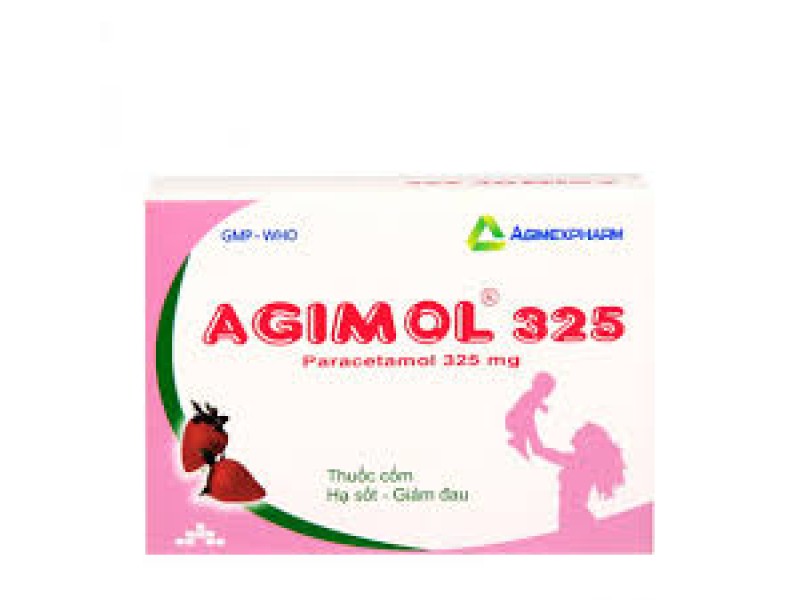 Thuốc giảm đau, hạ sốt Agimol 325 (30 gói/hộp)