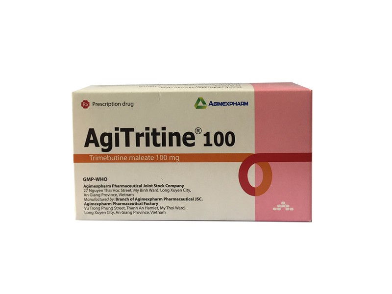 Thuốc trị rối loạn nhu động ruột AgiTritine 100 (10 vỉ x 10 viên/hộp)