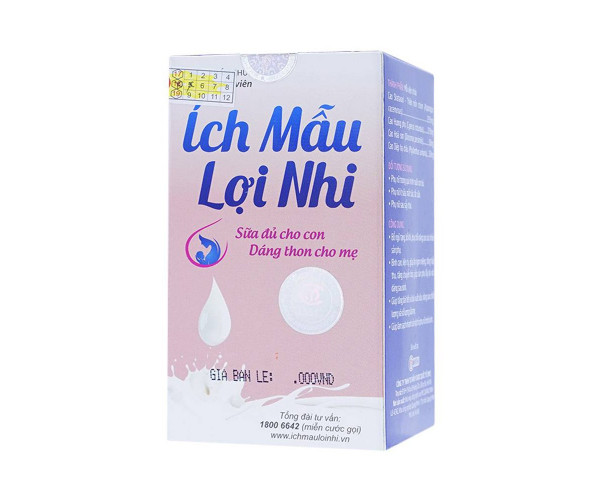 Viên uống lợi sữa Ích Mẫu Lợi Nhi (60 viên/hộp)