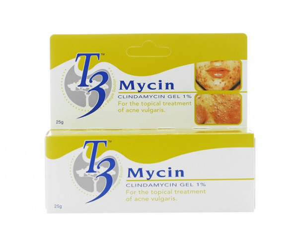 Gel trị mụn T3 Mycin 1% (25g)