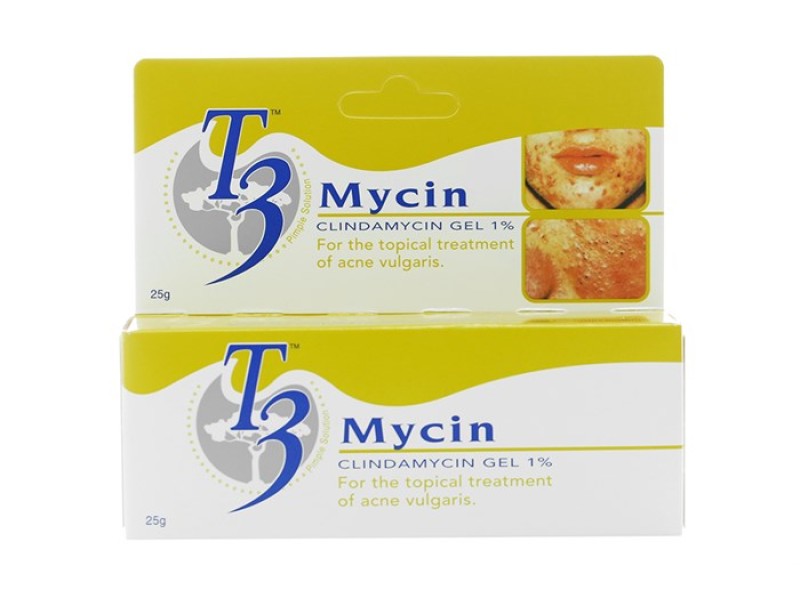Gel trị mụn T3 Mycin 1% (25g)