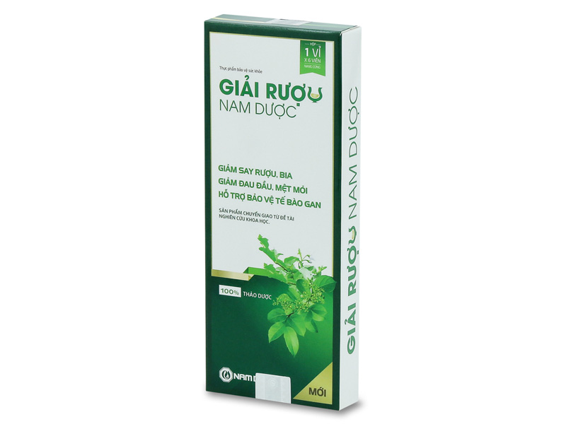 Viên giải rượu Nam Dược (6 viên/hộp)
