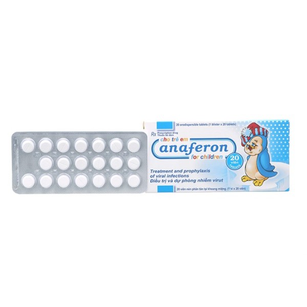 Thuốc điều trị, dự phòng nhiễm virus cho trẻ em Anaferon For Children (20 viên/hộp)