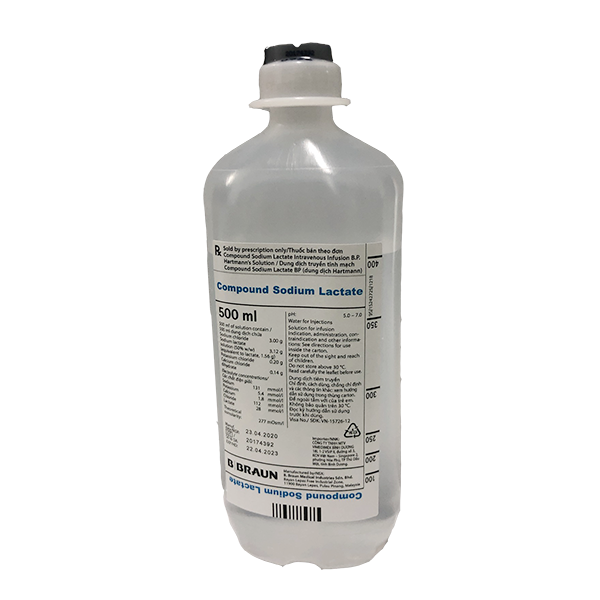 Dung dịch tiêm truyền Compound Sodium Lactate B.Braun (500ml)