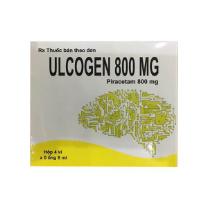 Thuốc điều trị suy giảm trí nhớ Ulcogen 800mg (4 vỉ x 5 ống/hộp)