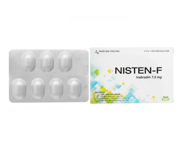 Thuốc trị đau thắt ngực Nisten – F 7.5mg (4 vỉ x 7 viên/hộp)