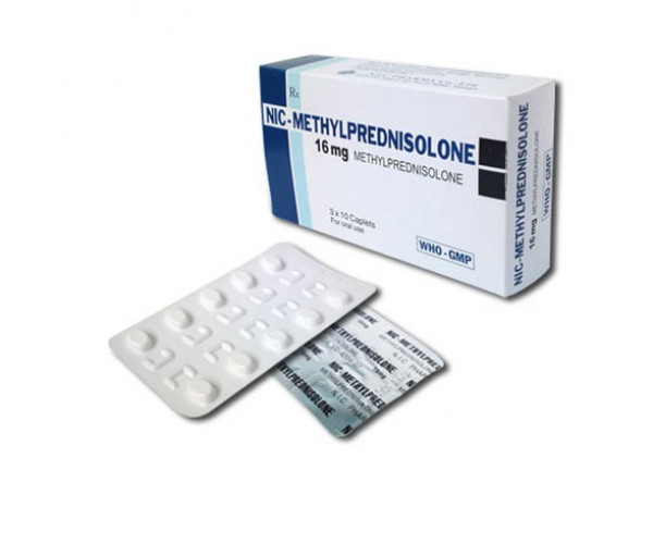 Thuốc kháng viêm Methylprednisolone 16mg Nic (3 vỉ x 10 viên/hộp)