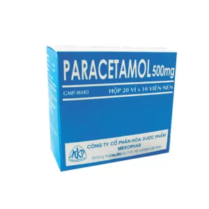 Paracetamol 500mg MKP (20 vỉ x 10 viên/hộp)