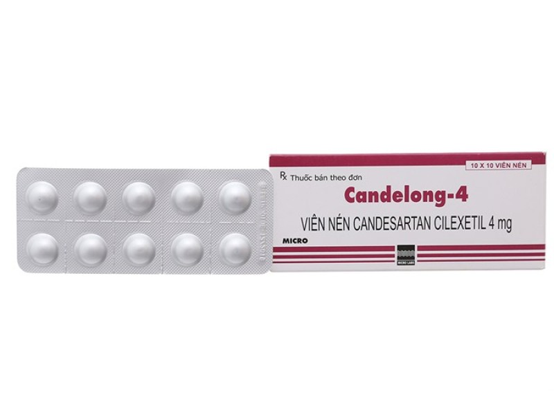 Thuốc trị cao huyết áp Candelong-4 (10 vỉ x 10 viên/hộp)