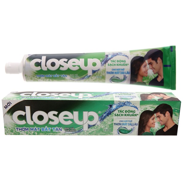 Kem đánh răng Closeup bạc hà thơm mát bất tận (230g)