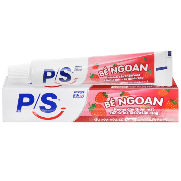 Kem đánh răng cho bé trên 2 tuổi P/S bé nan hương dâu (35g)