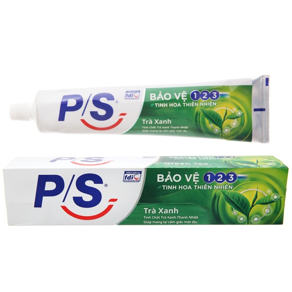 Kem đánh răng P/S bảo vệ 123 trà xanh thanh nhiệt (240g)