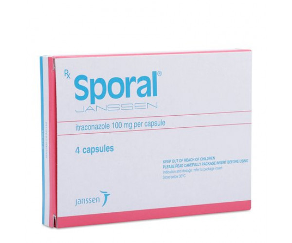 Thuốc trị nấm Sporal 100mg (4 viên/hộp)
