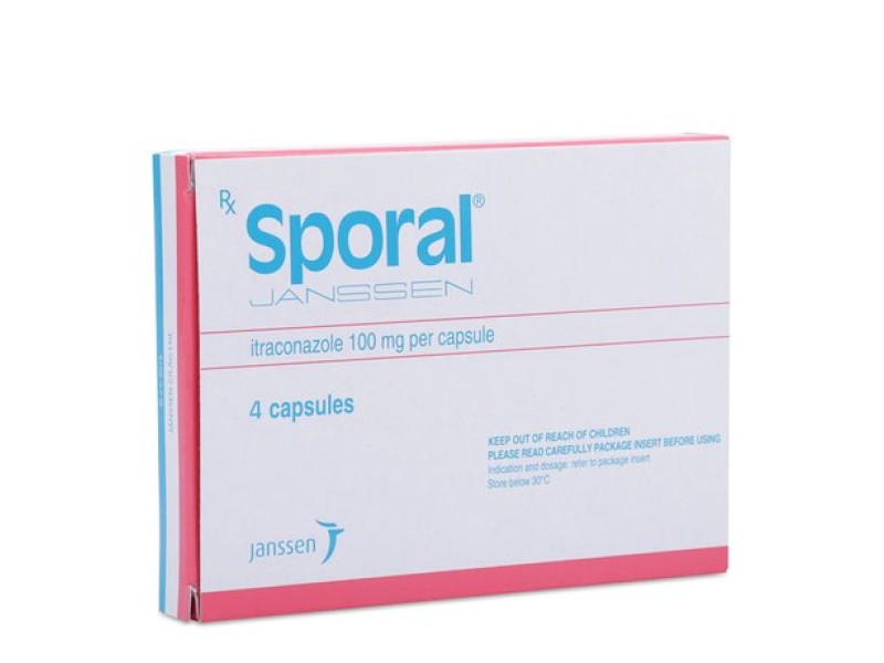 Thuốc trị nấm Sporal 100mg (4 viên/hộp)