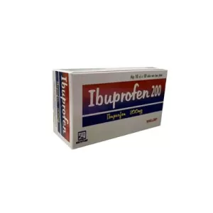 Ibuprofen 200mg Nadyphar (10 vỉ x 10 viên/hộp)