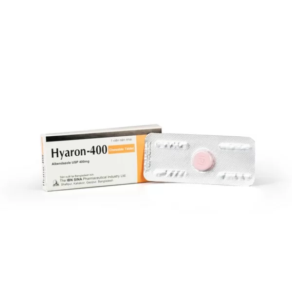 Thuốc trị giun, sán Hyaron 400