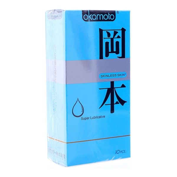 Bao cao su Okamoto Skinless Skin Super Lubricative (10 cái/hộp)