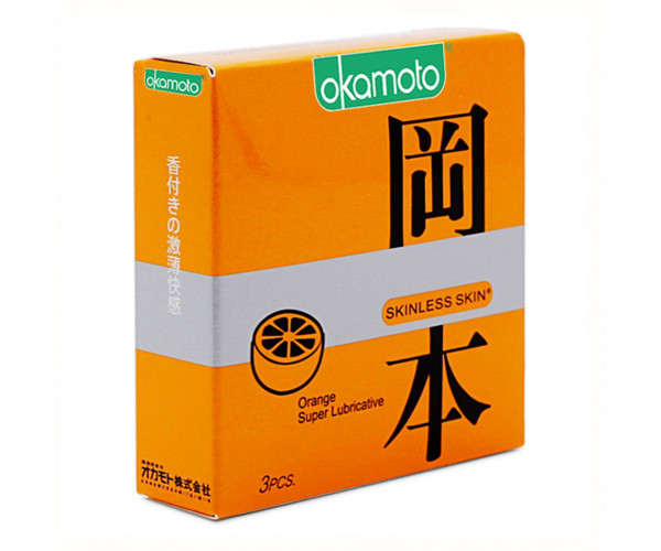 Bao cao su Okamoto Skinless Skin Orange Super Lubricative (3 cái/hộp)