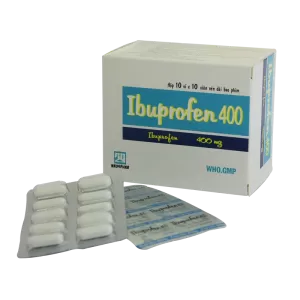 Ibuprofen 400mg Nadyphar (10 vỉ x 10 viên/hộp)
