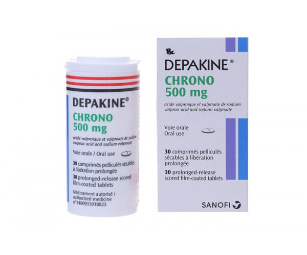 Thuốc trị động kinh Depakine Chrono 500mg (30 viên/hộp)