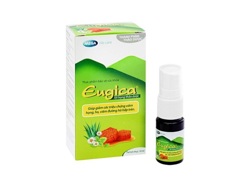 Xịt họng thảo dược Eugica mouth spray (10ml)
