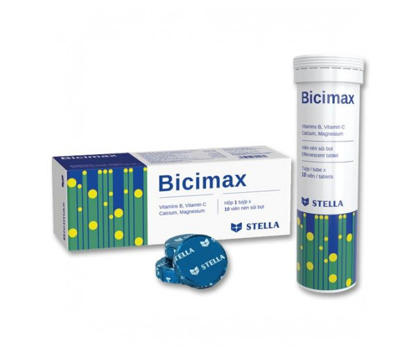 Viên sủi bổ sung vitamin, khoáng chất Bicimax (10 viên/tube)