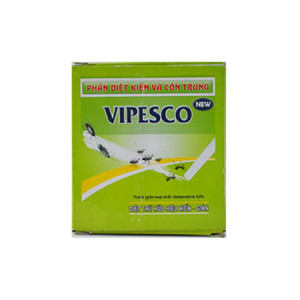 Phấn diệt kiến và côn trùng Vipesco (10  tube x 2 viên/hộp)