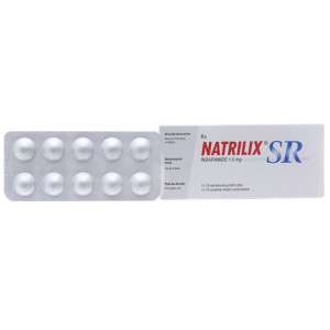 Thuốc trị cao huyết áp Natrilix SR 1.5mg (3 vỉ x 10 viên/hộp)