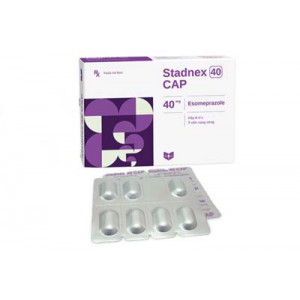 Thuốc điều trị loét dạ dày tá tràng Stadnex cap 40mg (4 vỉ x 7 viên/hộp)