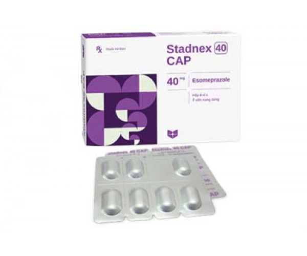 Thuốc điều trị loét dạ dày tá tràng Stadnex cap 40mg (4 vỉ x 7 viên/hộp)