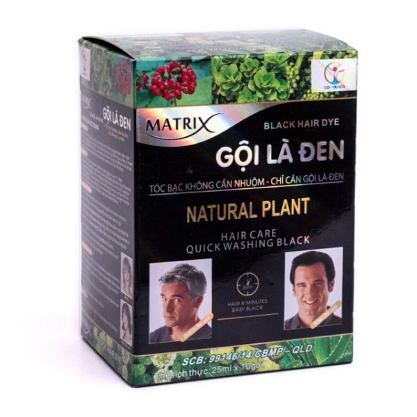 Gội Là Đen Matrix (10 gói x 25ml/hộp)