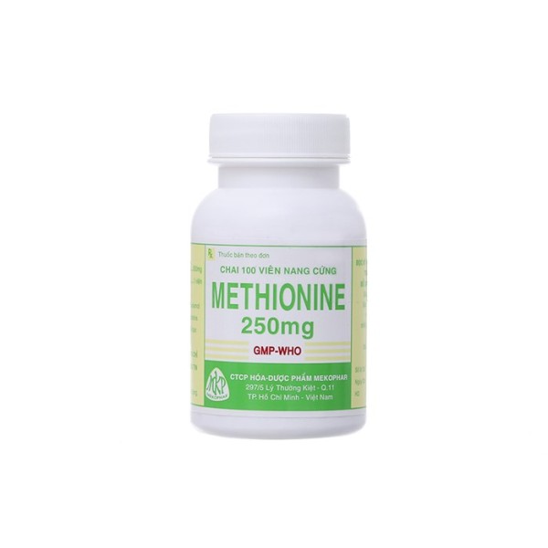 Thuốc trị quá liều paracetamol Methionine 250mg MKP (100 viên/chai)